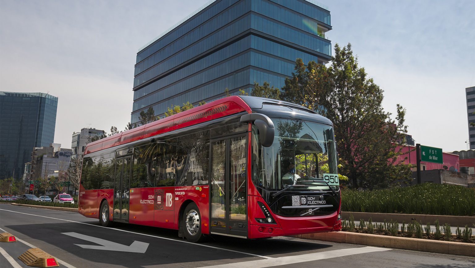 Volvo Buses testa ônibus elétrico na Cidade do México. O
