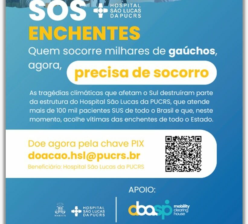 Abasp apoia ação de doação para Hospital São Lucas do Rio Grande do Sul